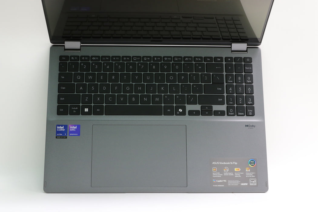 MINT! 16" Asus Vivobook 16 Flip TP3607S, Ultra 7 256V, 16GB, 512GB SSD, Touch