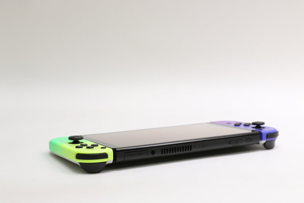 Nintendo Switch OLED Splatoon 3 Edition Console w/ Dock, Controllers, Grip!