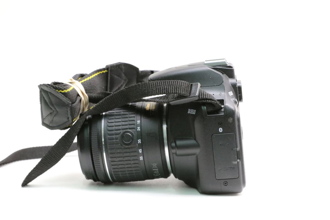 Nikon D3500 Camera w/ Nikon AF-P DX 18-55mm f/3.5-5.6G VR Lens, 2,197 Shutter!