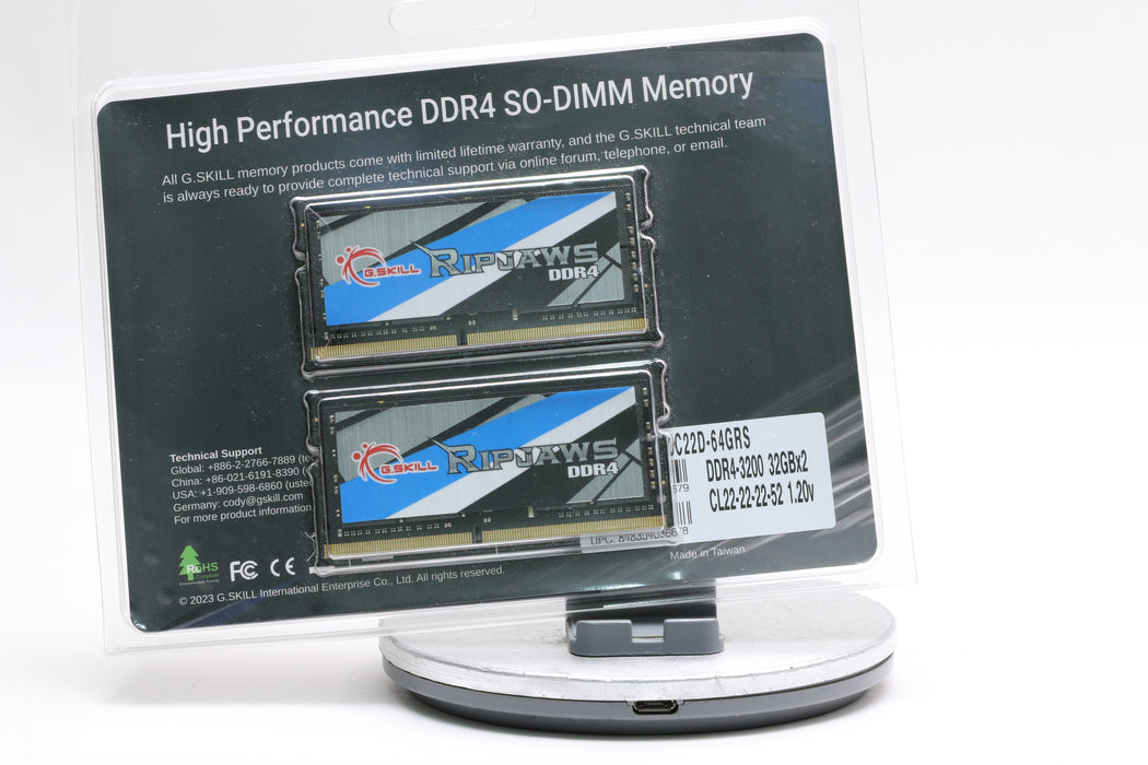 G.SKILL Ripjaws 64GB (2x32GB) DDR4 3200MHz SO-DIMM — photo 2 of 2