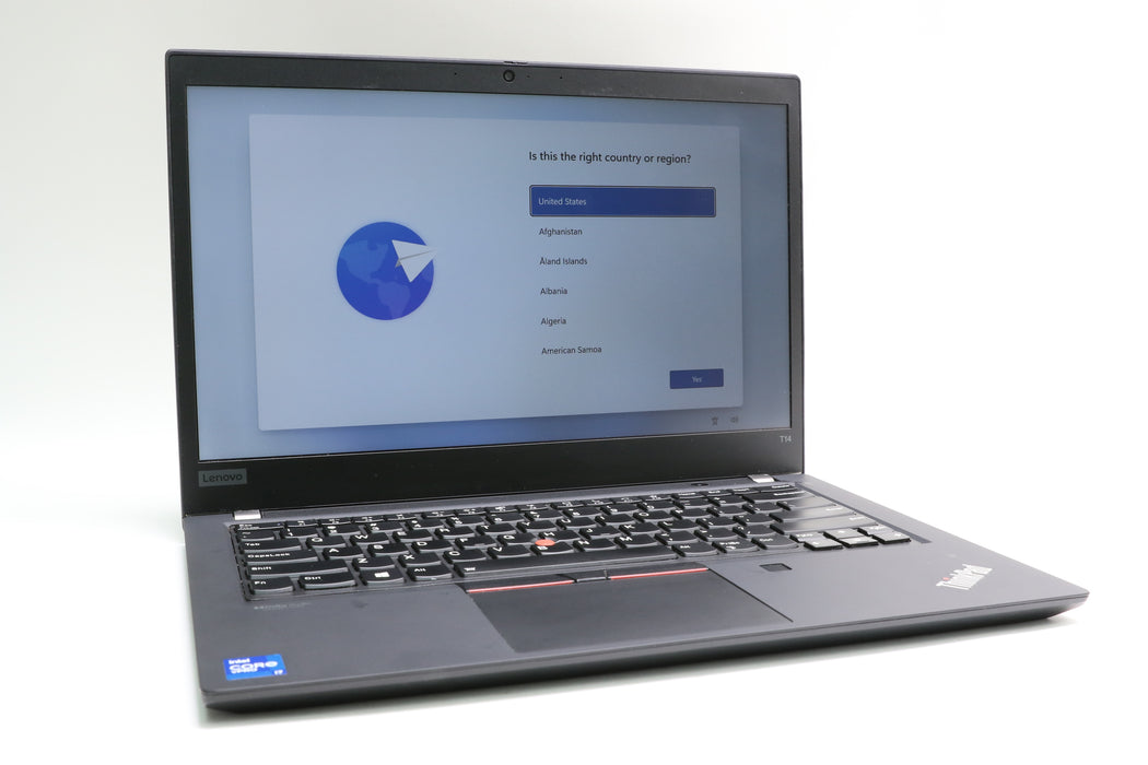 14" Lenovo Thinkpad T14 Gen 2i, 11th Gen i7-1185G7 3.00GHz, 48GB, 512GB Touch