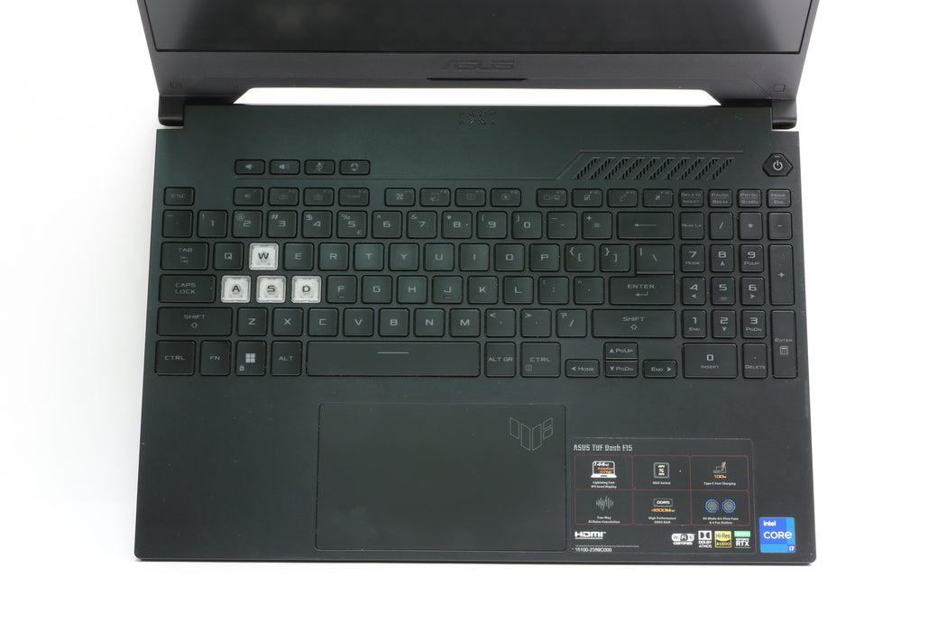15" Asus Tuf Dash F15, i7-12650H, 16GB, 1TB SSD, RTX 3050 Laptop