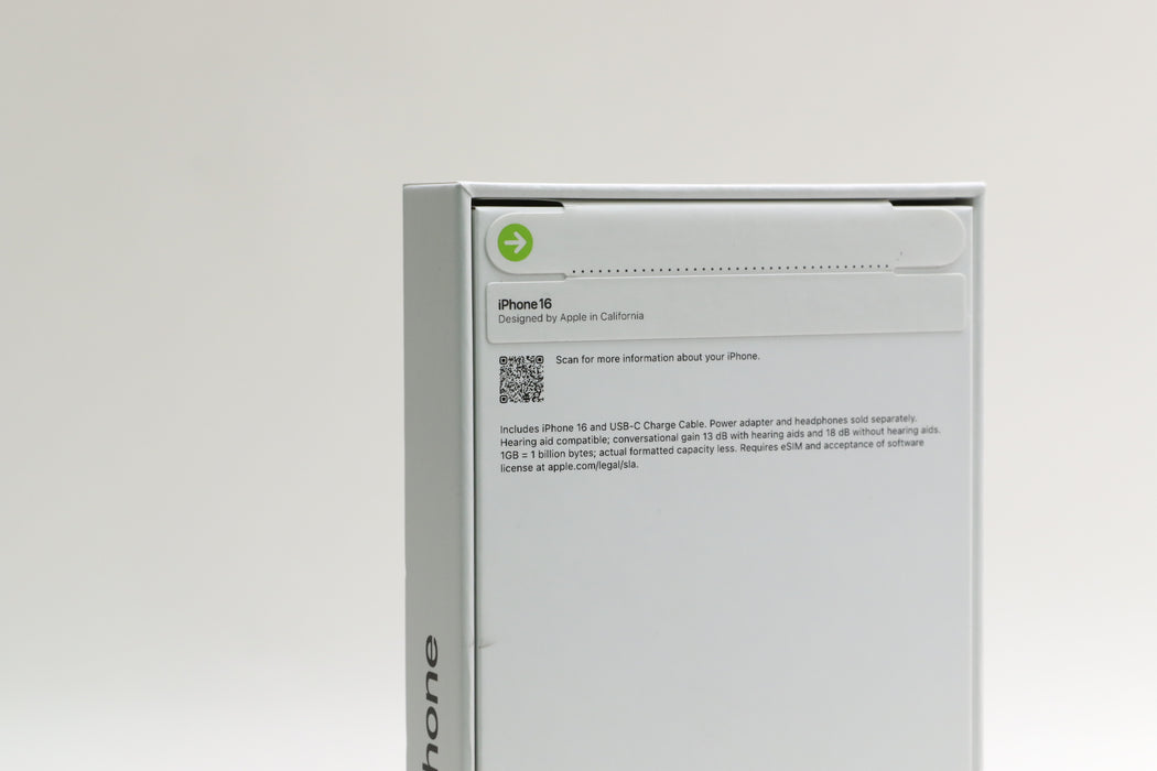 Brand New! iPhone 16, 128GB, Unlocked, Black, MYAP3LL/A