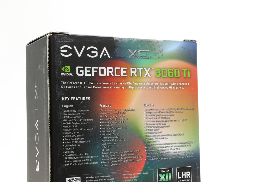 Brand New! EVGA RTX 3060 Ti XC, 8GB GDDR6, 1710MHz, 08G-P5-3663-KL