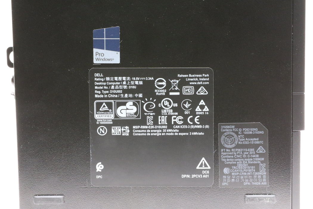 Dell OptiPlex 3050 Micro Desktop, i5-7500T, 16GB Memory, 256GB SSD