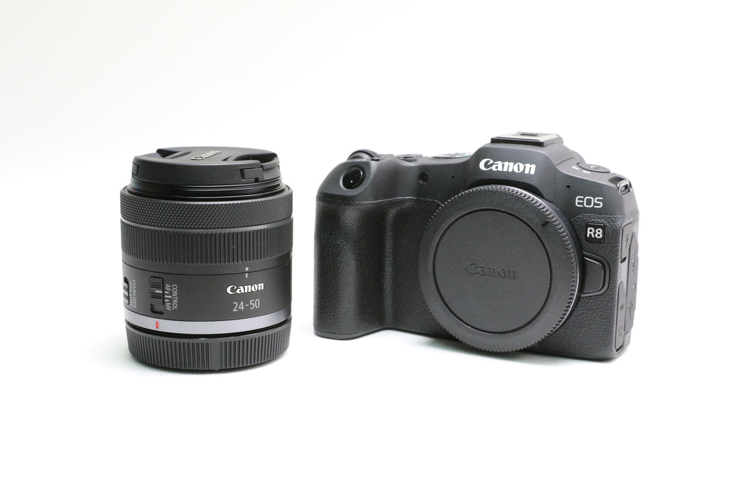 Canon EOS R8 Camera w/ RF 24-50mm f/4.5-6.3 Lens, Very Low Shutter Count <1000!
