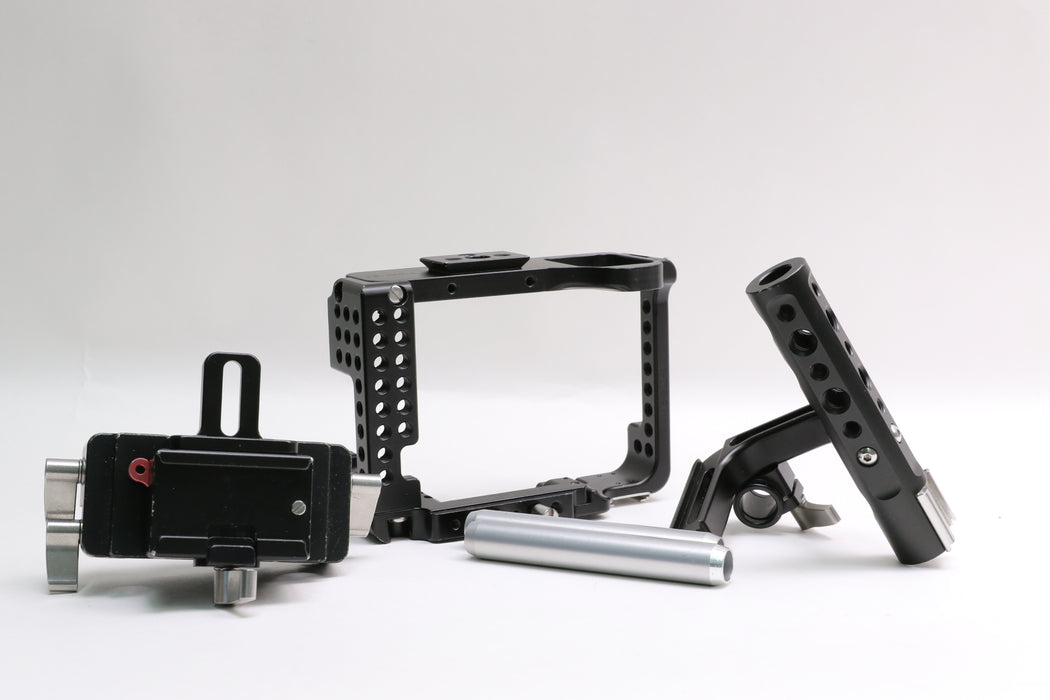 MovCam Cage for Sony a7/r/s II, w/ MovCam LWS Base Plate, Riser Block, Handle!