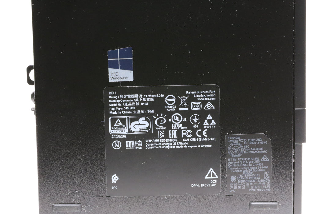 Dell Optiplex 3050 Micro Desktop, i5-7500T, 8GB, 256GB SSD
