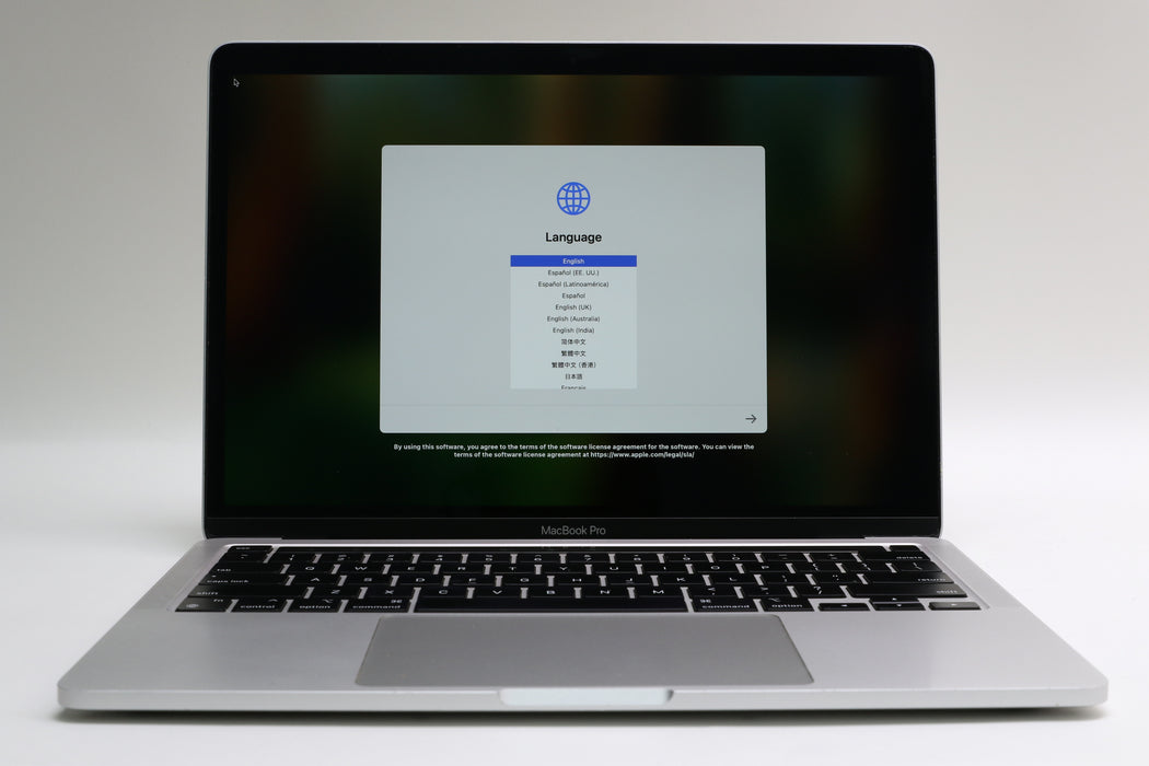 13" 2020, MacBook Pro, MYDC2LL/A, Apple M1, 8GB, 512GB SSD, 8C