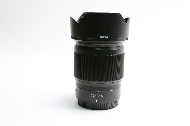Nikon NIKKOR Z 50mm f/1.8 S Lens w/ Lens Hood, Caps!