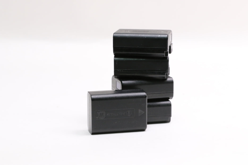 Sony NP-FW50 OEM Camera Battery Packs (Lot of 5 Batteries)