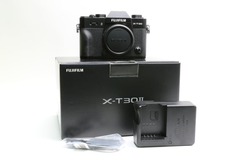 Fujifilm X-T30 II Camera, Black, VERY LOW SHUTTER COUNT of 12!