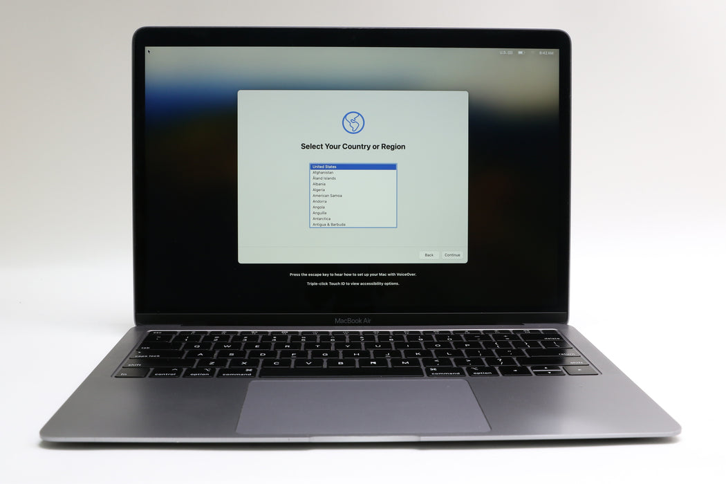 13" 2019, Macbook Air, FVFH2LL/A, Intel i5-8210Y 1.60GHz, 8GB, 128GB SSD