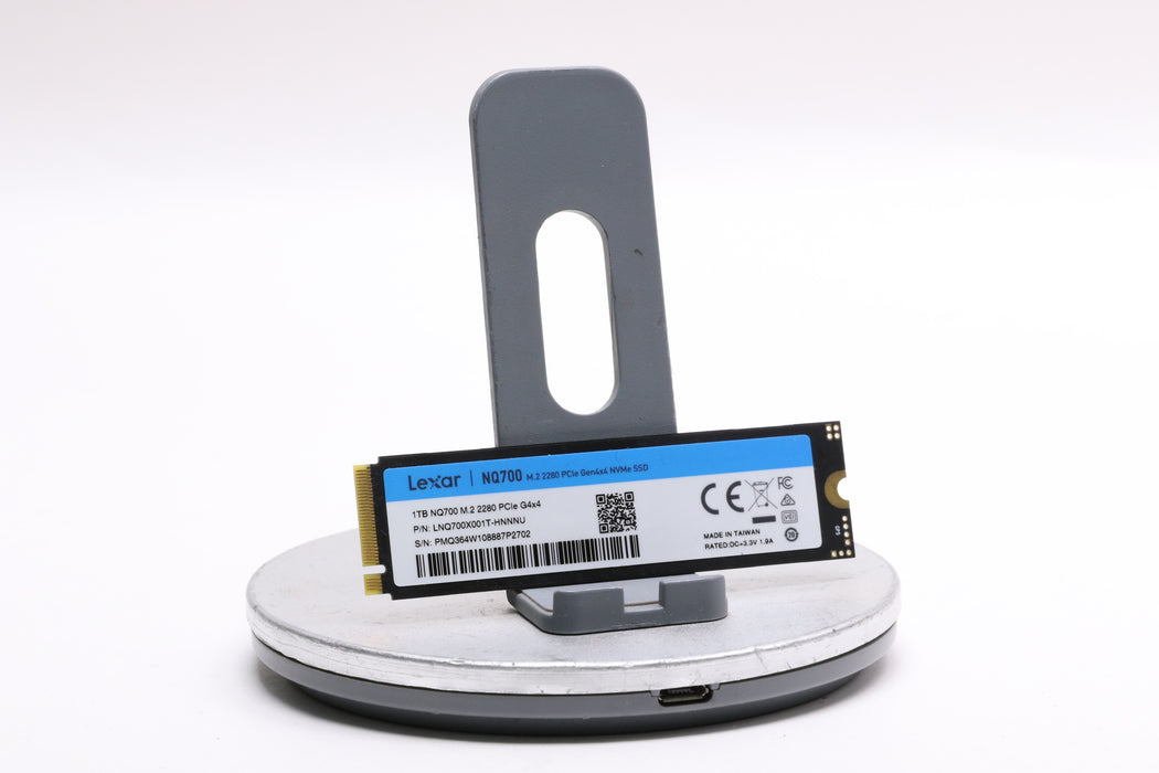 Lexar NQ700 1TB PCIe Gen4 x4 NVMe M.2 2280 SSD, 100% Health!