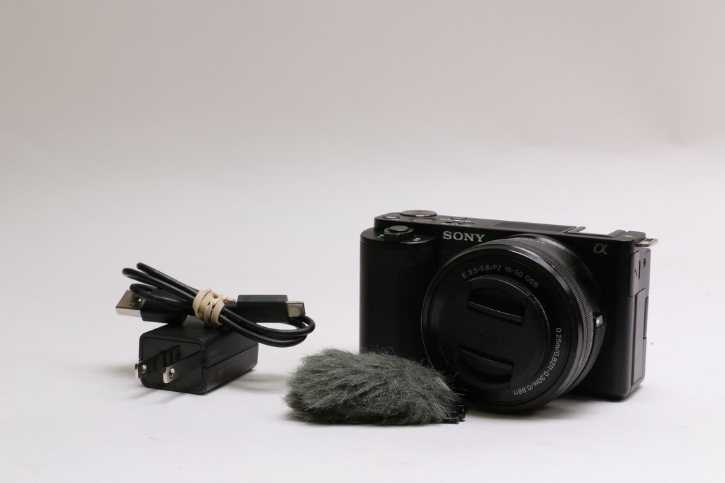 Sony ZV-E10 24.2MP Mirrorless Camera w/ Sony E PZ 16-50mm f/3.5-5.6 OSS Lens