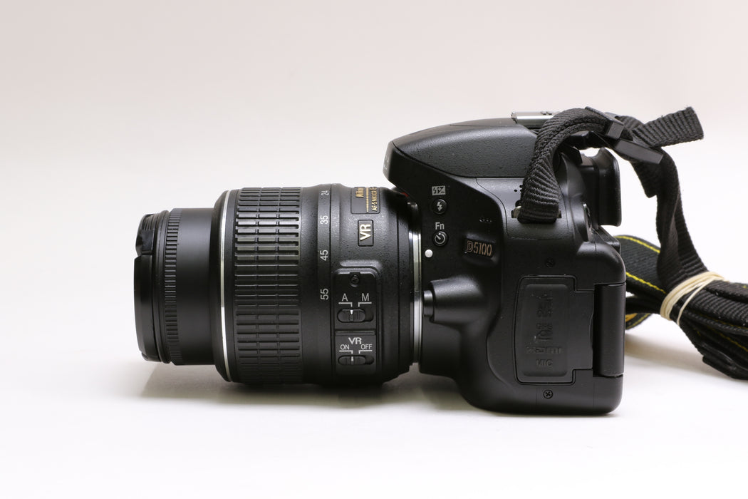 Nikon D5100 16.2MP Digital SLR Camera w/ Nikon AF-S 18-55mm f/3.5-5.6G