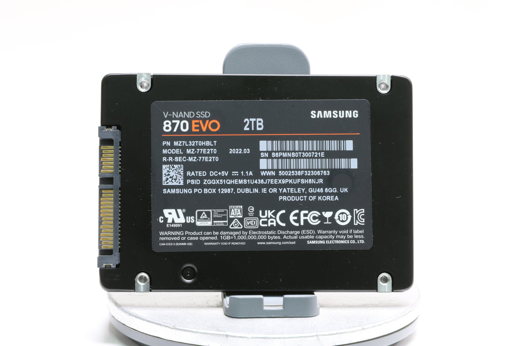 Samsung 870 EVO 2TB SATA III 2.5-in SSD