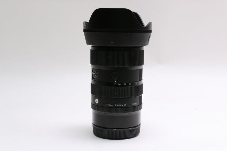 Sigma 17-40mm f/1.8 DC Art Lens for Canon RF Mount w/ Hood!