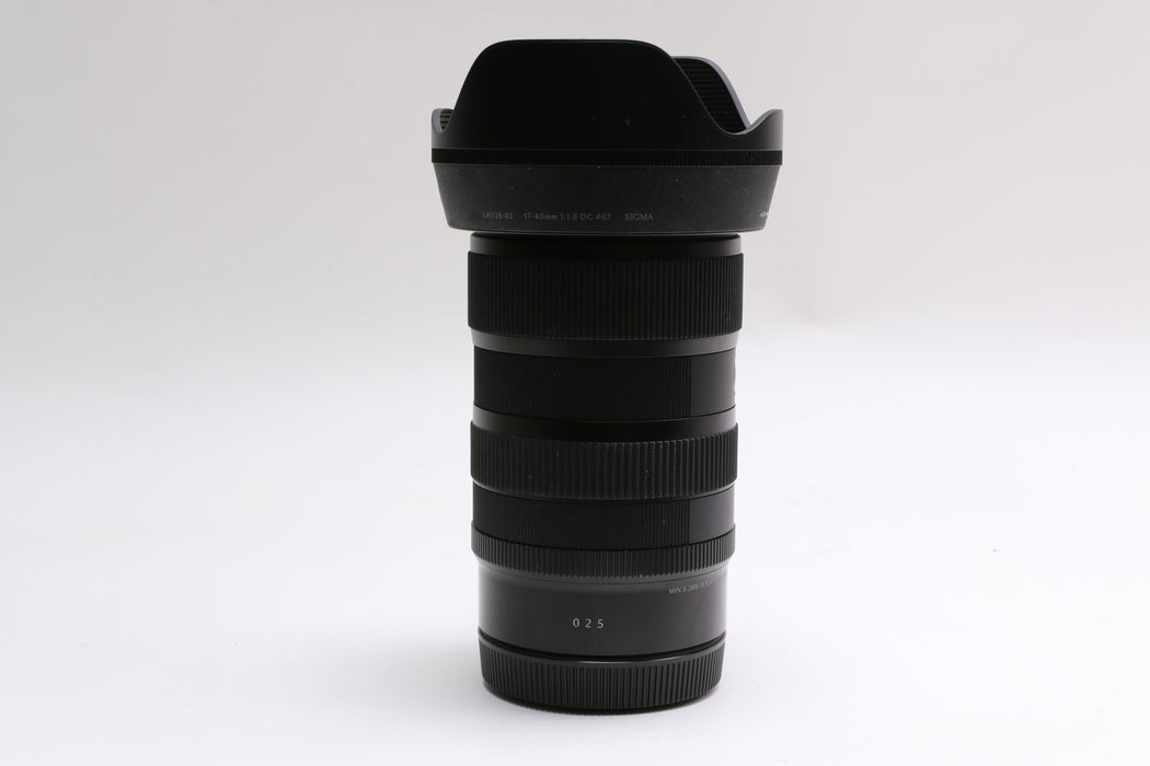 Sigma 17-40mm f/1.8 DC Art Lens for Canon RF Mount w/ Hood!