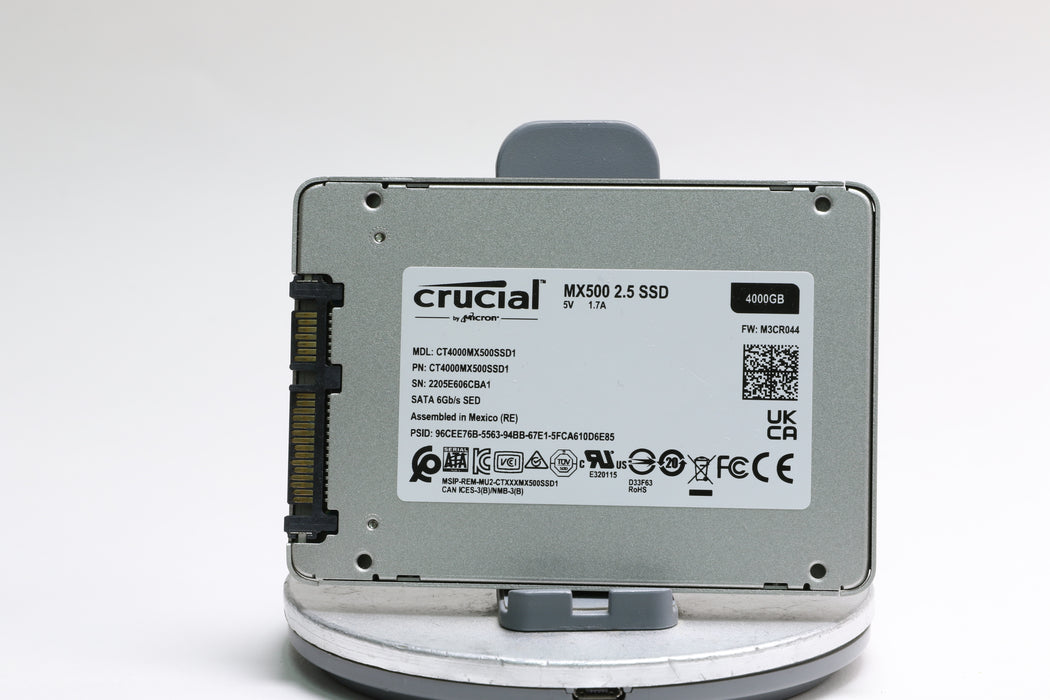 Crucial MX500 4TB SATA III 2.5-in SSD, 100% Health!