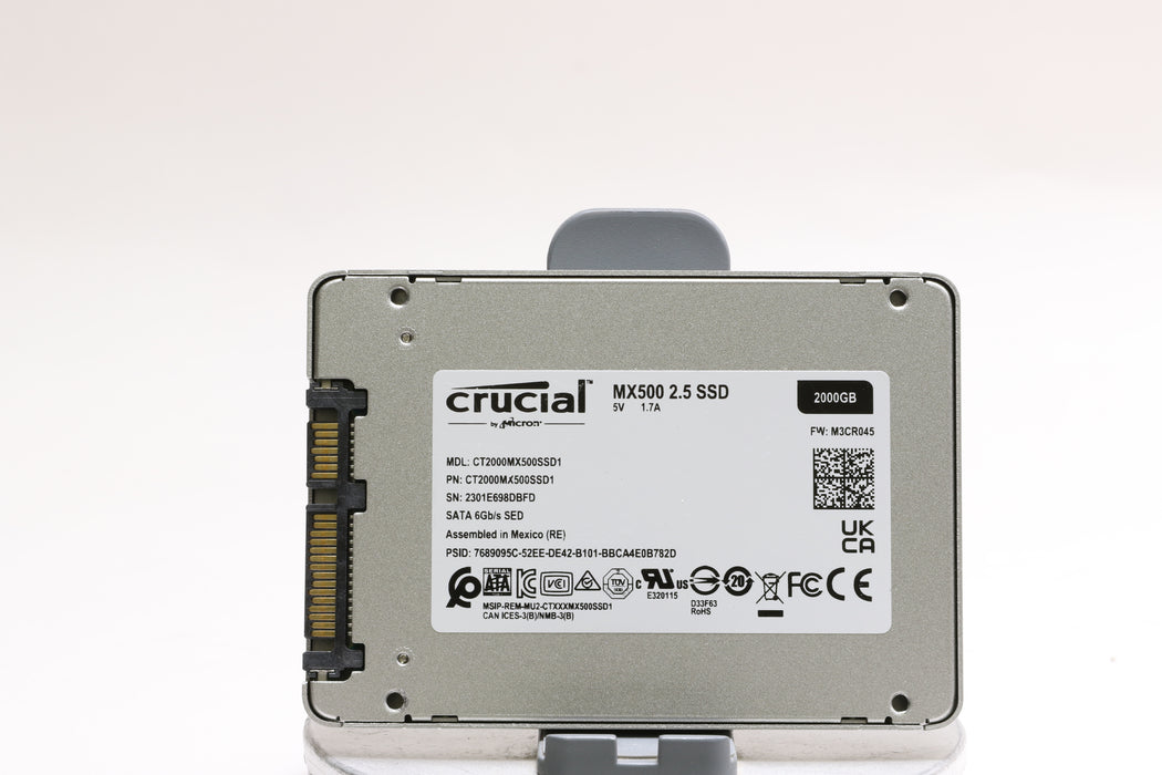Crucial MX500 2TB SATA III 2.5 in SSD, 100% Health!