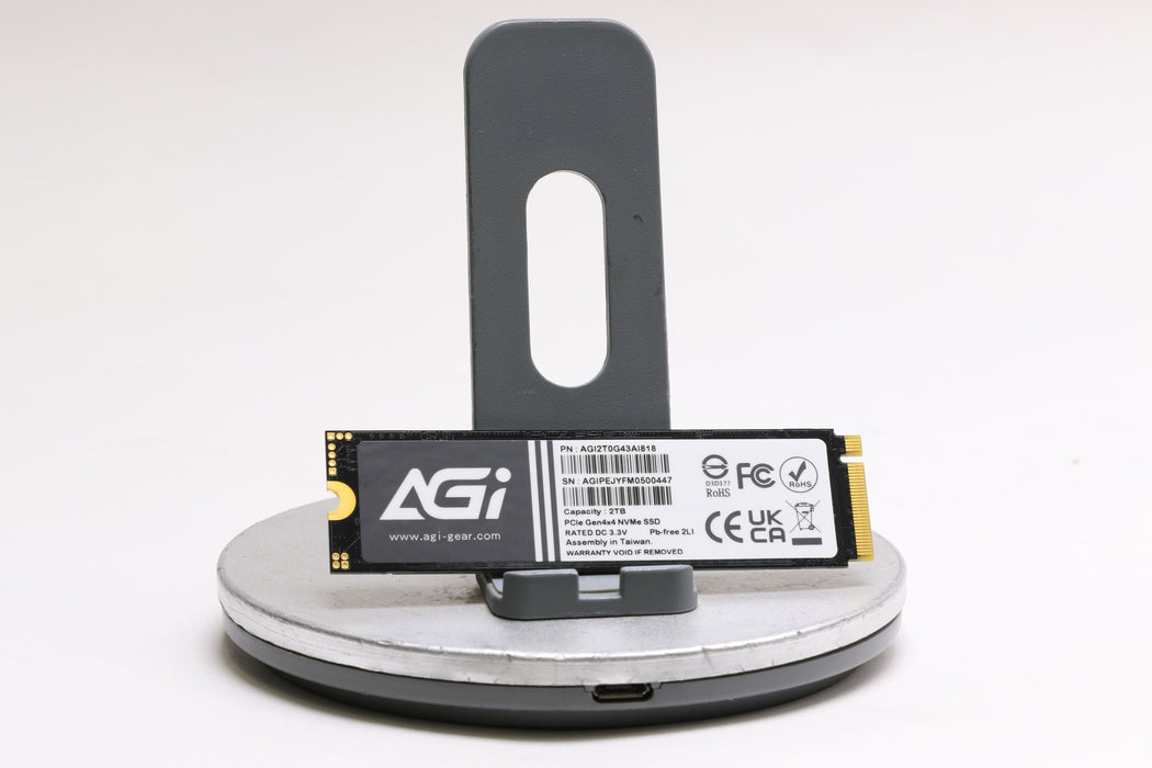 AGI AI818 2TB PCIe Gen4 x4 NVMe M.2 2280 SSD, 100% Health