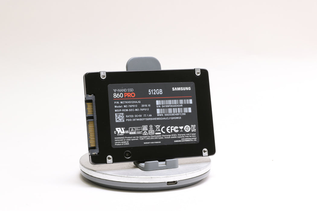 Samsung 860 PRO 512GB SATA III 2.5 in SSD, 99% Health!