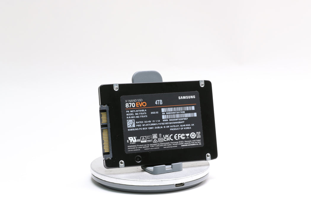 Samsung 870 EVO 4TB SATA III 2.5-in SSD, 99% Health!