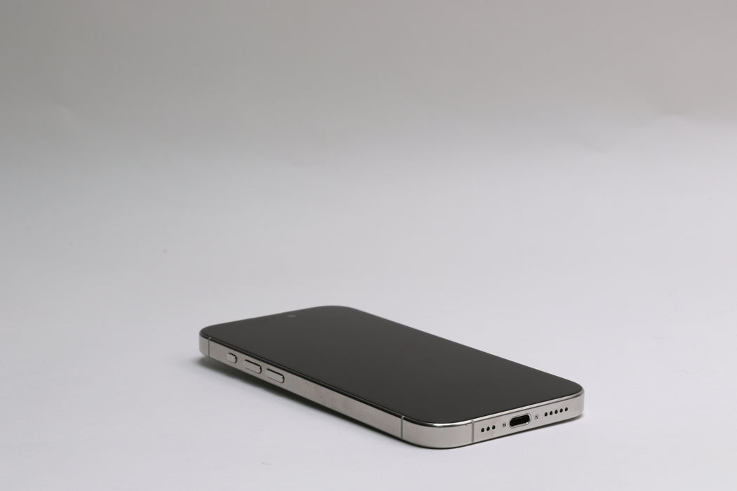 Apple iPhone 15 Pro, 256GB, Unlocked, White Titanium, MTQT3LL/A