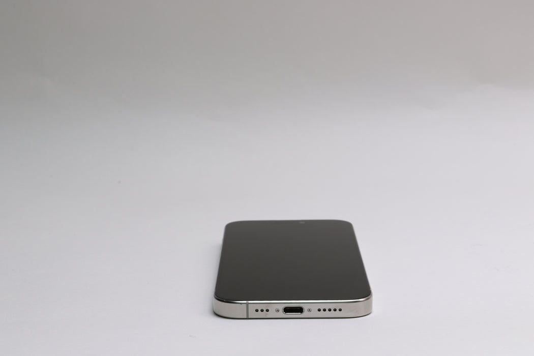 Apple iPhone 15 Pro, 256GB, Unlocked, White Titanium, MTQT3LL/A