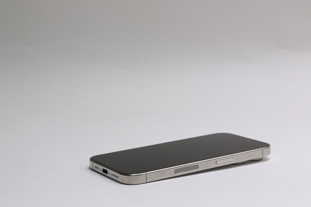 Apple iPhone 15 Pro, 256GB, Unlocked, White Titanium, MTQT3LL/A