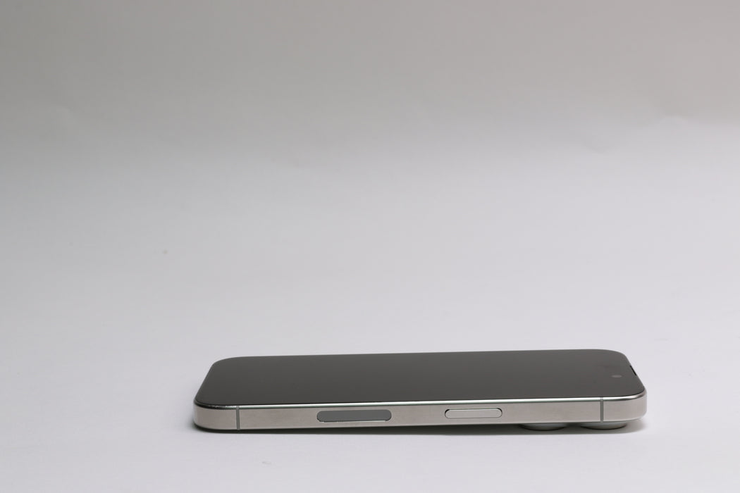 Apple iPhone 15 Pro, 256GB, Unlocked, White Titanium, MTQT3LL/A