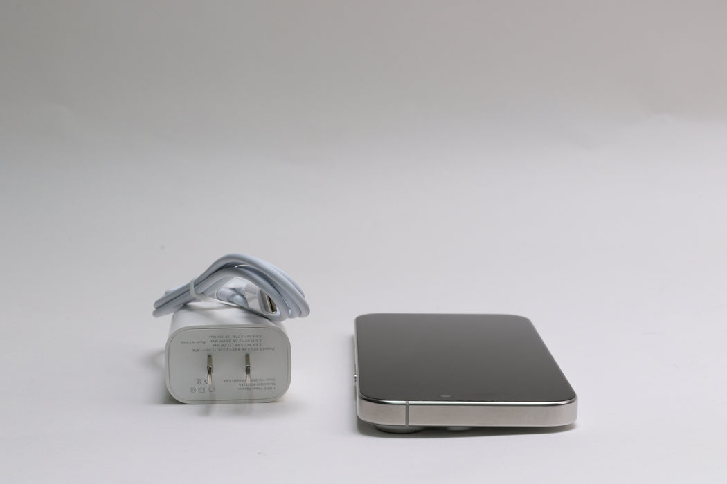 Apple iPhone 15 Pro, 256GB, Unlocked, White Titanium, MTQT3LL/A