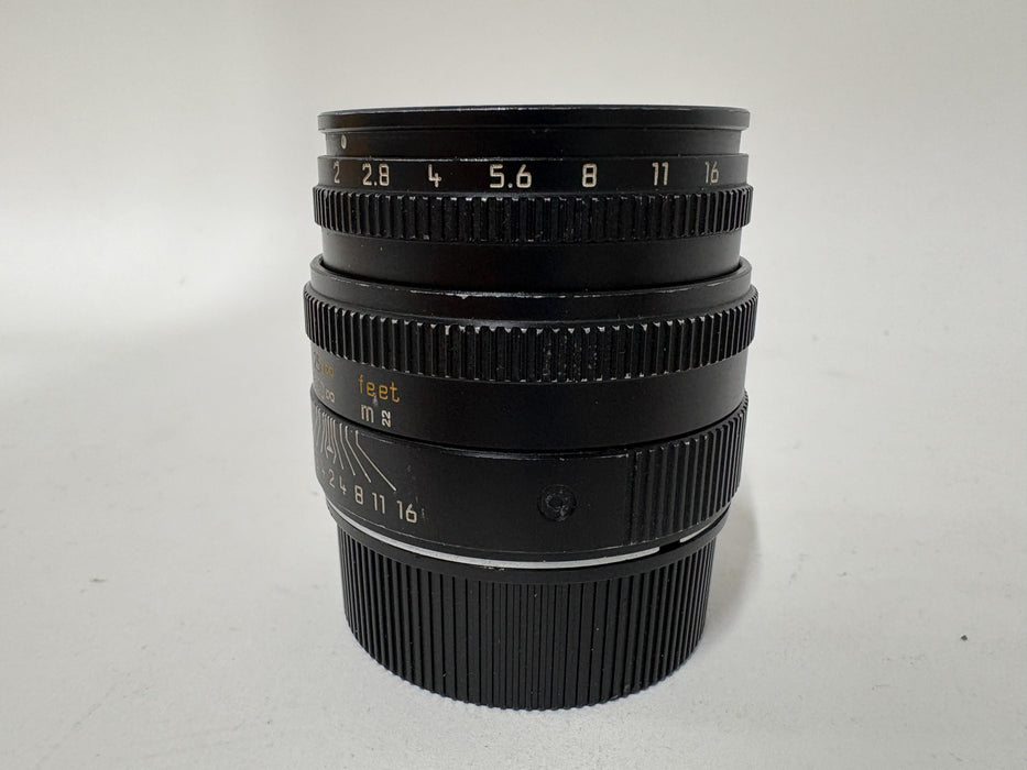 Leica Summicron-M 50mm f/2 E39 Version 5 11826 Lens w/ Built-In Hood
