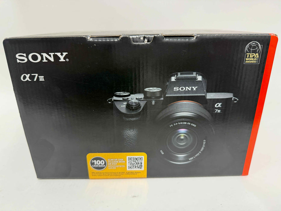 Sony Alpha a7 III 24.2MP Mirrorless Camera w/ FE28-70mmf/3.5-5.6OSS Lens