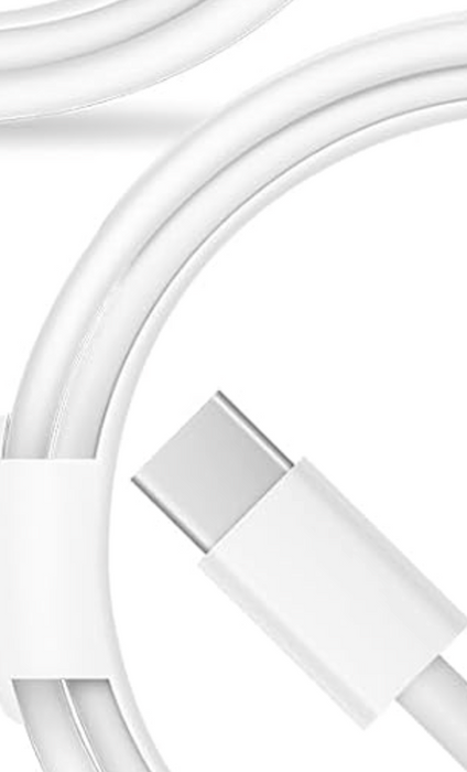 20W iPhone Fast Charger with USB-C to USB-C Charging Cable for iPhone 15, 16, 17, Air