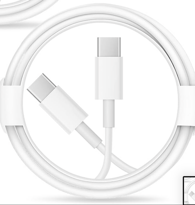 20W iPhone Fast Charger with USB-C to USB-C Charging Cable for iPhone 15, 16, 17, Air