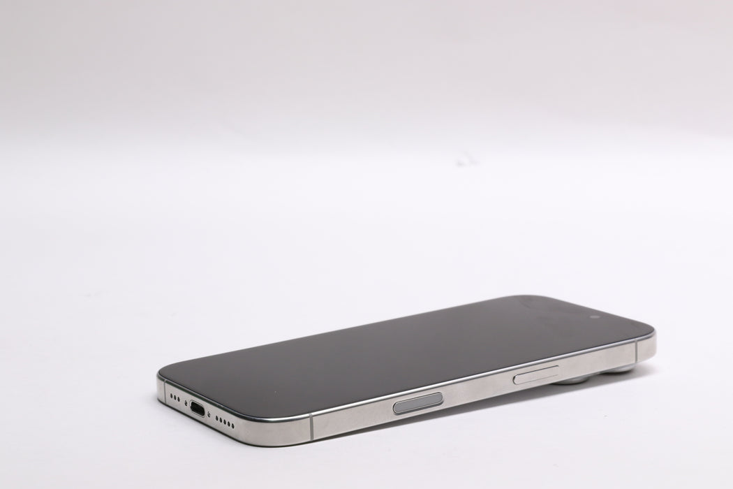 Apple iPhone 16 Pro, 256GB, Unlocked, White Titanium, MYMH3LL/A