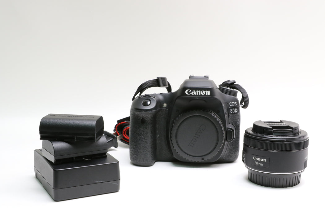 Canon EOS 80D, Canon 50mm