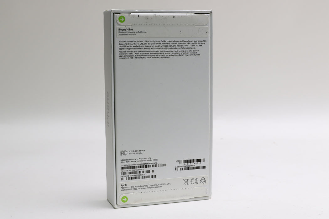 Sealed! Brand New iPhone 14 Pro, 1TB, Unlocked, Silver, MQ2L3LL/A