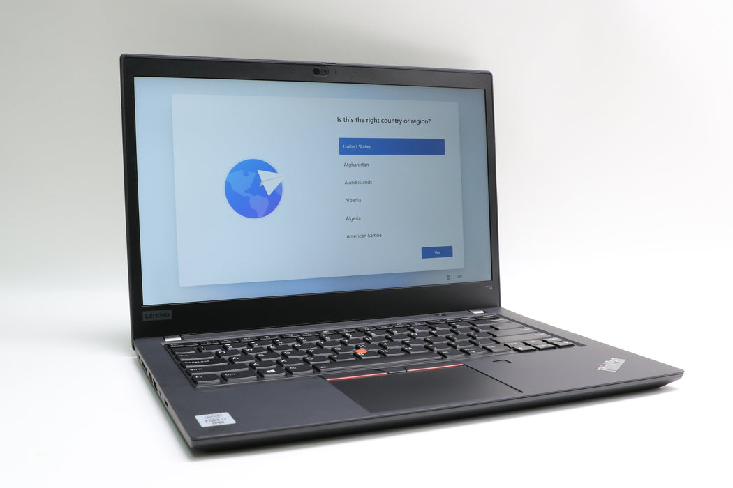 14" Lenovo ThinkPad T14 Gen 1, i7-10610U, 48GB, 512GB SSD, Touchscreen