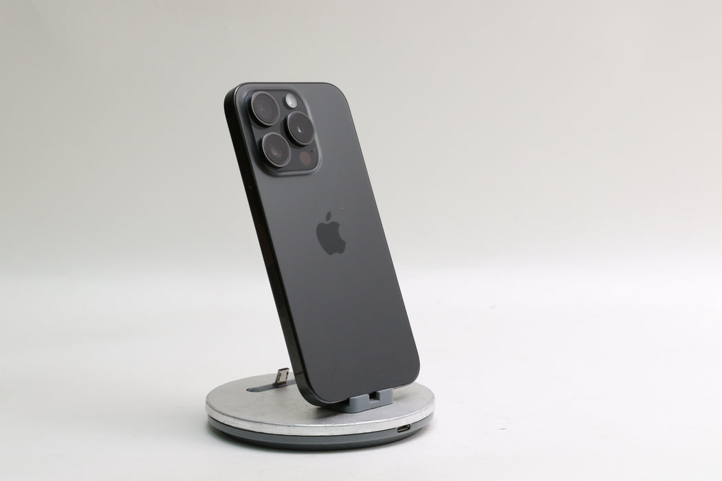 iPhone 15 Pro, 128GB, Unlocked, Black Titanium, MTQM3LL/A