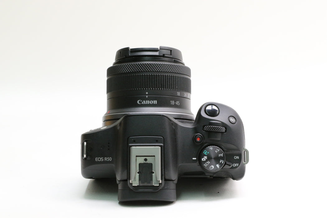 Canon EOS R50 Camera w/ Canon RF-S 18-45mm f/4.5-6.3 Lens, Low Shutter Count!