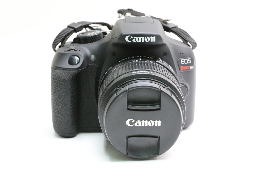 Canon EOS Rebel T6 Camera w/ Canon 75-300mm f/4-5.6 III, 18-55mm f/3.5-5.6 IS II