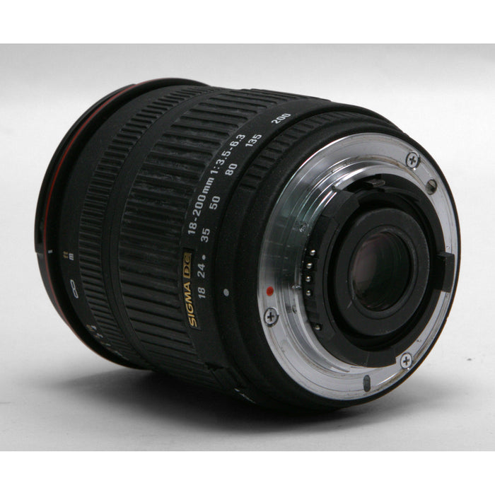Sigma 18-200mm f/3.5-6.3 DC Lens for Nikon F Mount w/ Lens Hood!
