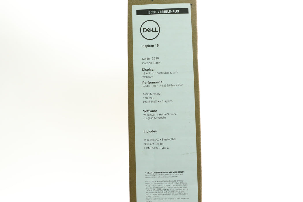 Brand New! 15.6" Dell Inspiron 15 3530, i7-1355U, 16GB, 1TB SSD