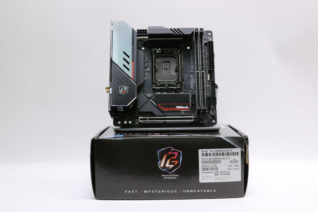 ASRock Z790 PG-ITX/TB4 Mini-ITX Intel LGA 1700 Motherboard (90-MXBKC0-A0UAYZ)