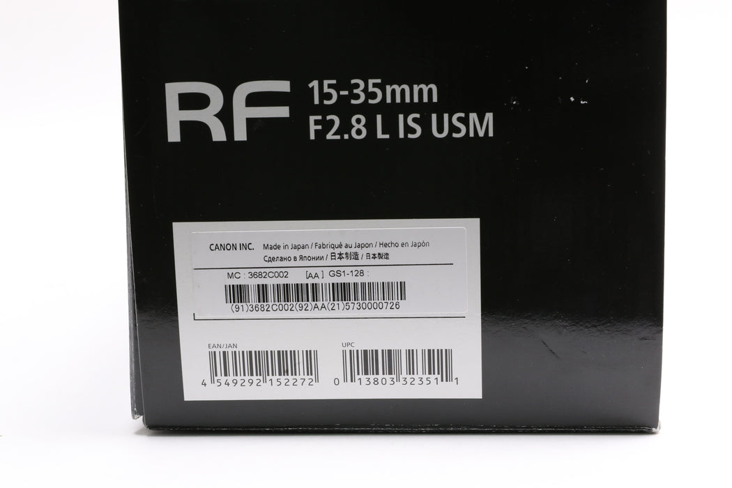 Canon RF 15-35mm f/2.8L IS USM Lens w/ Case, Hood, Box!