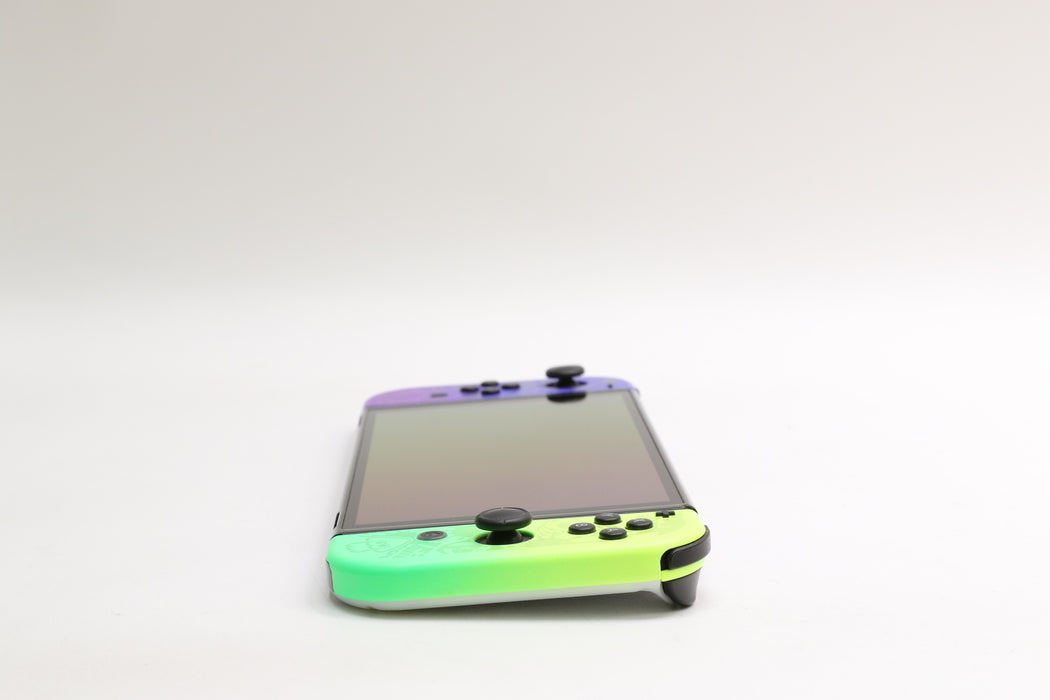 Nintendo Switch OLED Splatoon 3 Edition Console w/ Dock, Controllers, Grip!