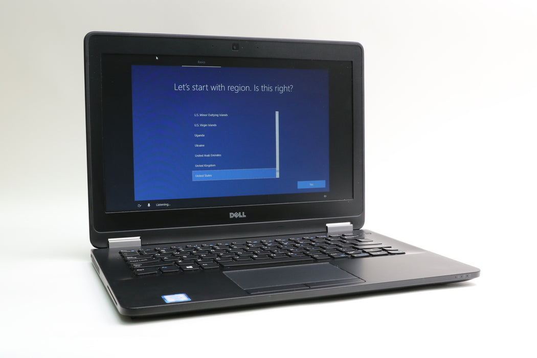 100%BATT 12" Dell Latitude E7270, i5-6300U, 8GB, 256GB SSD